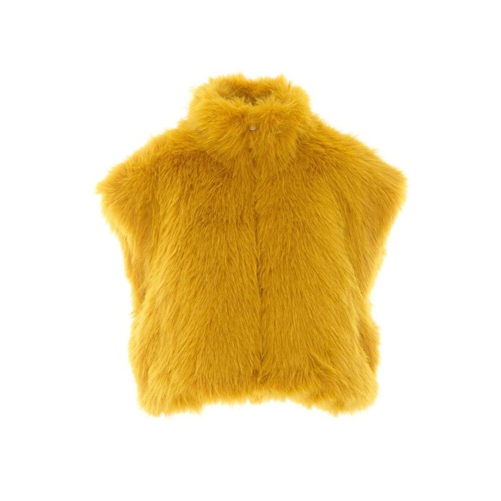 Pinko Women Eloro Faux Fur Cropped Vest